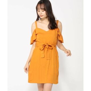 ゲス(GUESS)の【オレンジ(G2O6)】(W)Zelma Off Shldr Dress(ロングワンピース/マキシワンピース)