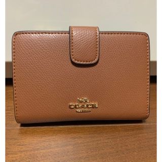 コーチ(COACH)の少し訳あり　53436   コーチ　二つ折り財布　ブラウン　シグネチャー模様(財布)