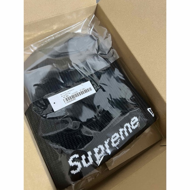 Supreme(シュプリーム)のSupreme New Era Logo Balaclava Black 黒 メンズの帽子(ニット帽/ビーニー)の商品写真