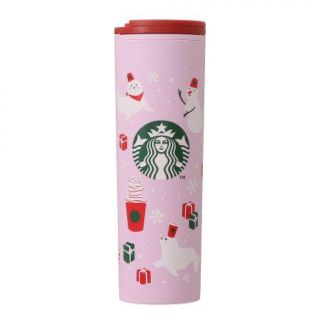 スターバックス(Starbucks)のスタバ  ホリデー2021タンブラーパープル473ml(タンブラー)