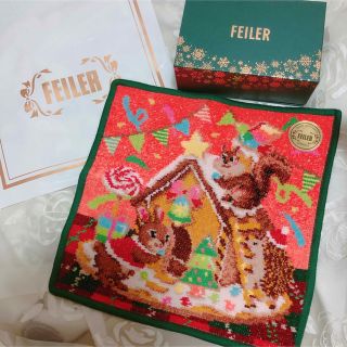 フェイラー(FEILER)のFEILER リトルクリスマスパーティ スノードームセットのハンカチのみ(ハンカチ)