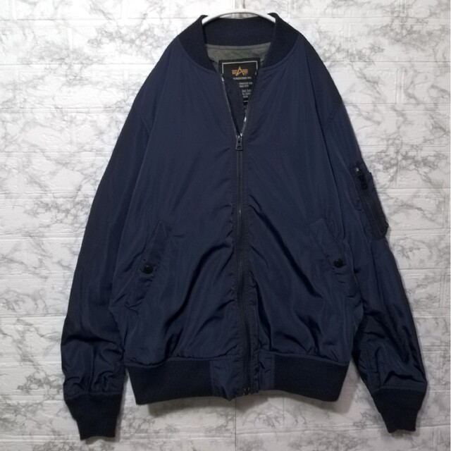 ALPHA INDUSTRIES - ☆アルファ インダストリーズ☆MA-1 ネイビー