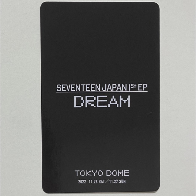 セブチ dream 限定 トレカ 東京ドーム ジョンハン