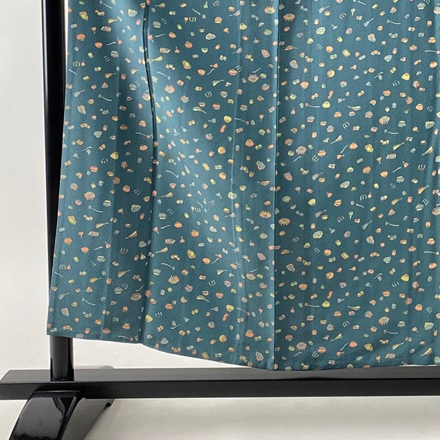 小紋 優品 身丈155cm 裄丈64cm 正絹 【中古】