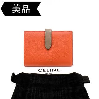 セリーヌ(celine)の◇セリーヌ◇ミディアムストラップ/レザー/二つ折り財布(財布)