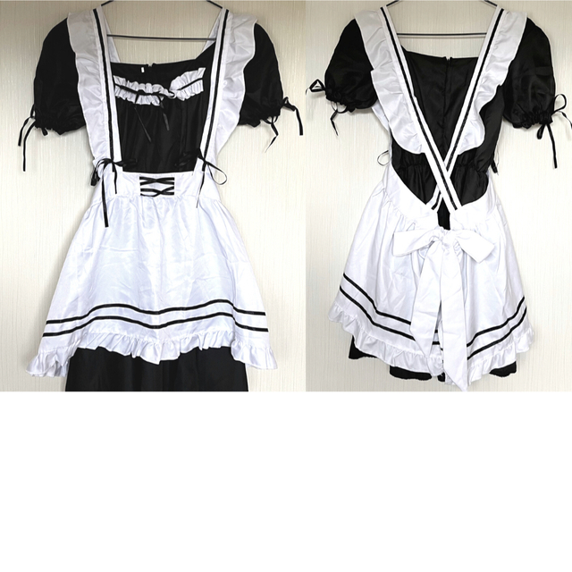 ♡メイド服♡ ロリータ コスプレ バレンタイン 6点セット ゴスロリ