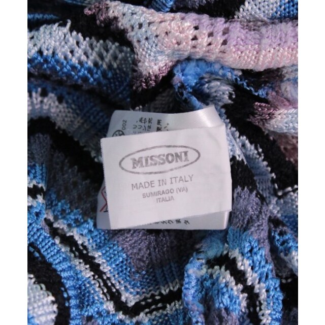 MISSONI(ミッソーニ)のMISSONI ニット・セーター 40(M位) 青x茶xピンク等(総柄) 【古着】【中古】 レディースのトップス(ニット/セーター)の商品写真