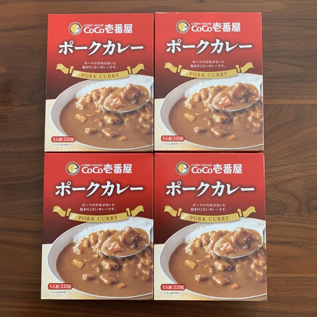 レトルトカレー　ポークカレー　4個　ココイチ　加工食品