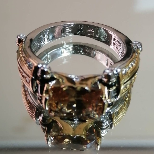 【SALE】リング メンズ アクセサリー ゴールド かっこいい 指輪 21号 レディースのアクセサリー(リング(指輪))の商品写真