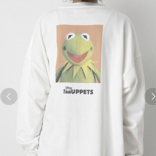 FREAK'S STORE(フリークスストア)の値下げ　フリークスストア　THE MUPPETS バックプリントフェイスTシャツ レディースのトップス(カットソー(長袖/七分))の商品写真