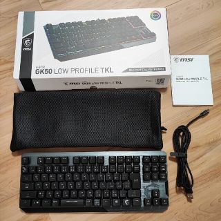 MSI VIGOR GK50 LOW PROFILE TKL キーボード(PC周辺機器)