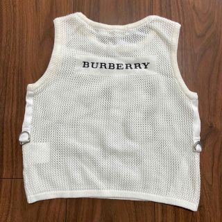 バーバリー(BURBERRY)のBurberry バーバリー　メッシュ　ベスト　トップス　110 白(Tシャツ/カットソー)