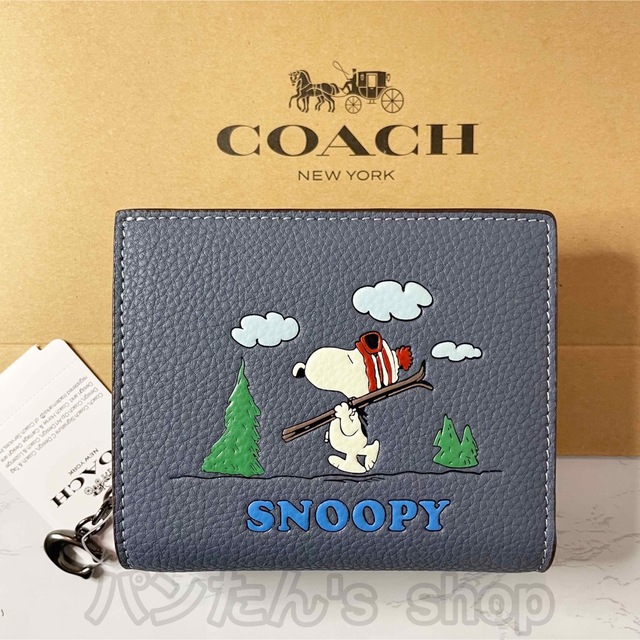 COACH(コーチ)のCOACH X PEANUTS  スナップ ウォレット・スヌーピー ライツ折財布 レディースのファッション小物(財布)の商品写真