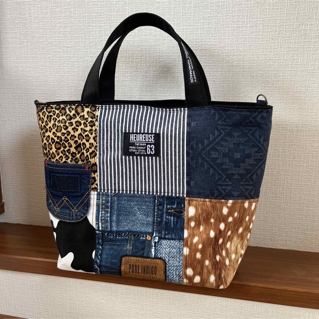 男性に人気! ハンドメイド 牛柄パッチワークファーバック tco.it