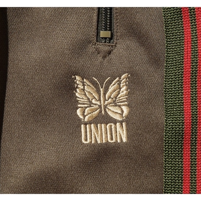 Needles - UNION x NEEDLES Track Pant Olive Lサイズの通販 by でぶ ...