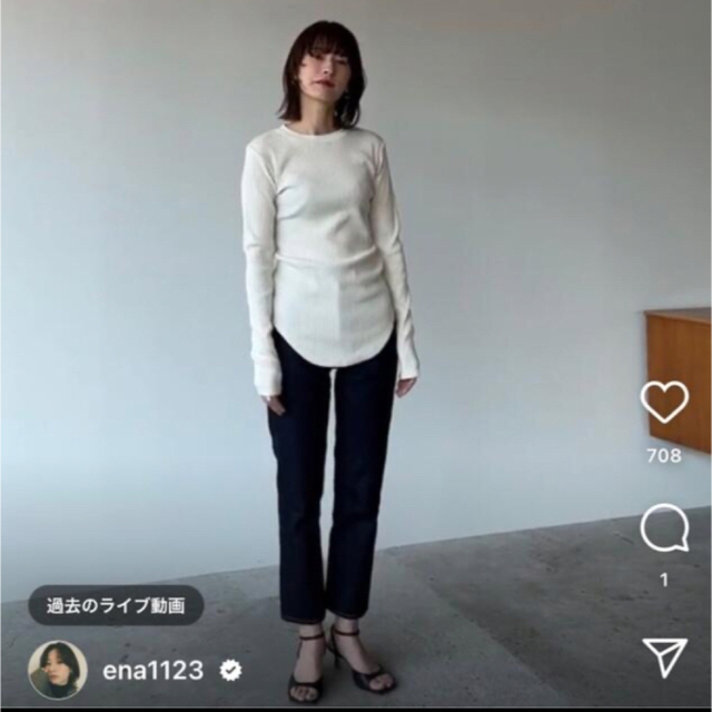 CLANE J/W SLIM ANKLE PANTS インディゴ