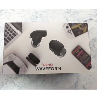 GENKI Waveform ワイヤレスイヤフォン　TWSイヤホン黒KURO(ヘッドフォン/イヤフォン)