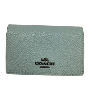 コーチ(COACH)の♪♪COACH コーチ レディース コンパクト財布  折り財布 ミント(財布)