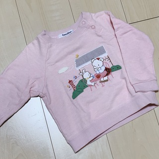 西松屋 - トップス ロンT 花 ピンクの通販｜ラクマ
