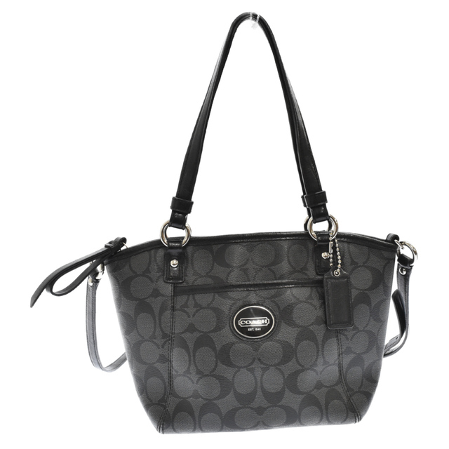 COACH(コーチ)のCOACH コーチ ペイトンシグネチャー スモールポケット 2way トート ショルダーバッグ ブラック F20097 メンズのバッグ(その他)の商品写真