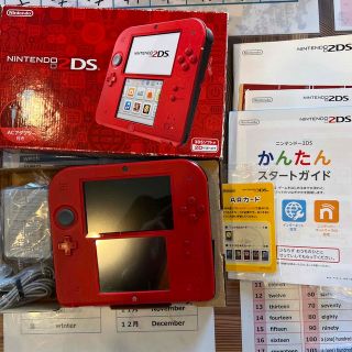 ニンテンドー2DS(ニンテンドー2DS)のNintendo2DS レッド　(携帯用ゲーム機本体)