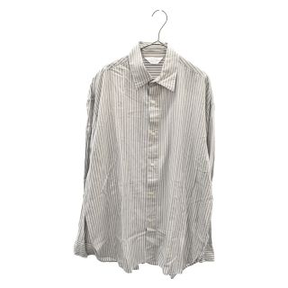 アンユーズド(UNUSED)のUNUSED アンユーズド 19SS Side Slit Stripe Shirt US1560 サイドスリット ストライプ長袖シャツ グレー(シャツ)