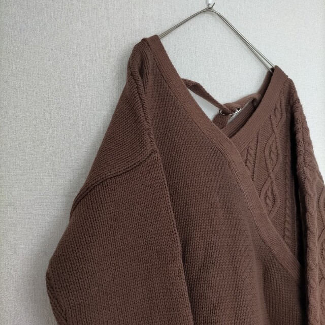 moussy(マウジー)のmoussy CABLE LAYERED KNIT レディースのトップス(ニット/セーター)の商品写真