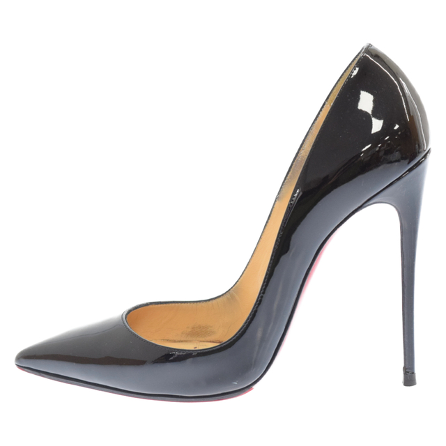 Christian Louboutin - CHRISTIAN LOUBOUTIN クリスチャンルブタン SO KATE 120 PATENT 1150600 パテントレザーポインテッドトゥーピンヒール シューズ レディース ブラック