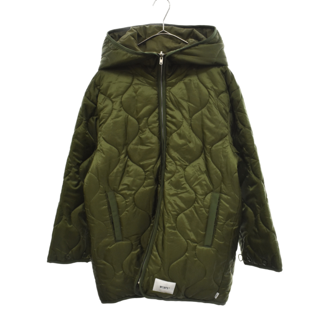 W)taps(ダブルタップス)のWTAPS ダブルタップス 20AW SIS JACKET/NYLON.RIPSTOP バックロゴ刺繍リバーシブルナイロンジップアップジャケット カーキ 192TQDS-JKM02 メンズのジャケット/アウター(フライトジャケット)の商品写真