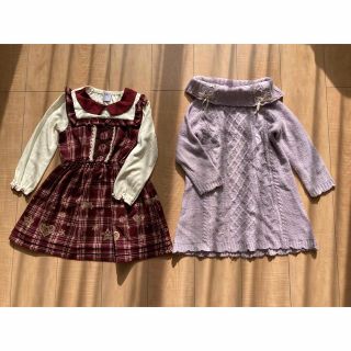 アクシーズファム(axes femme)のaxes femme kids アクシーズファム キッズ ワンピース2点セット(ワンピース)