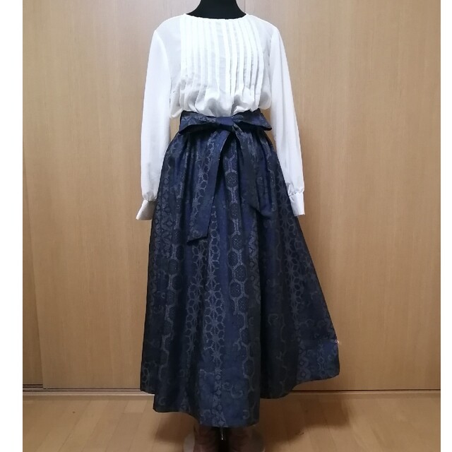 売れ筋】 SOLD お値下げ中 着物リメイク ギャザースカート 大島紬