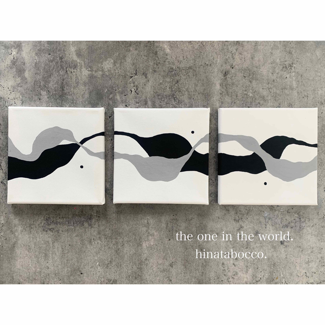 人気ブランドを 新品未使用 モダンアート絵画 3セット