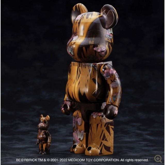 BE@RBRICK  尾形光琳 国宝「八橋蒔絵螺鈿硯箱」 100% & 400%