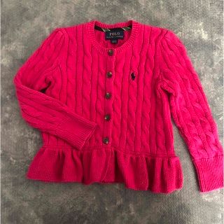 ポロラルフローレン(POLO RALPH LAUREN)の専用　ラルフローレン  ペプラム　カーディガン　3T 100 女の子(カーディガン)