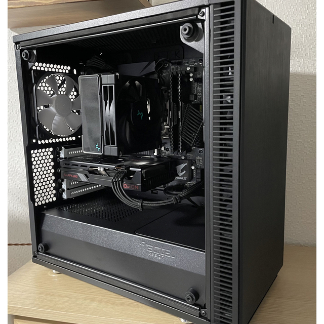 コンパクト自作pc ryzen5 5500 rx6600-