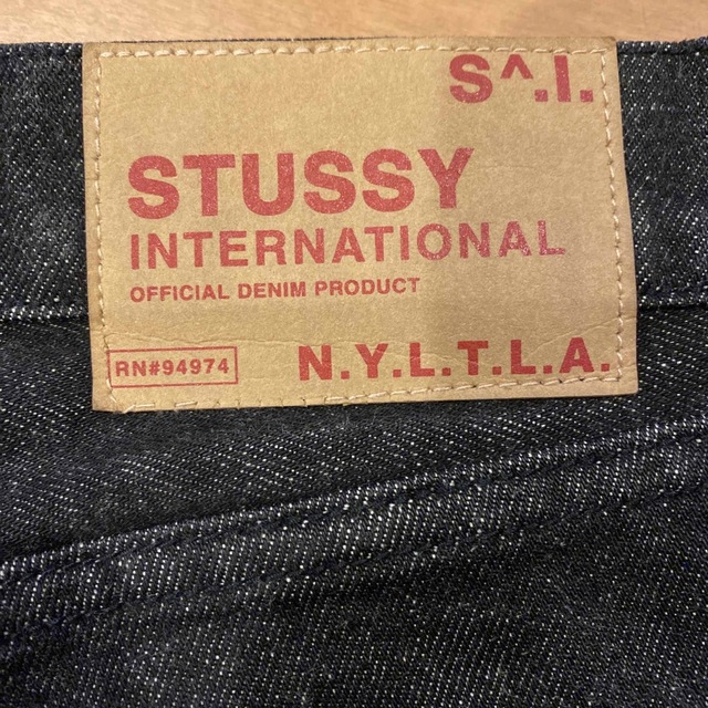 STUSSY - STUSSY ブラックジーンズの通販 by てつお's shop