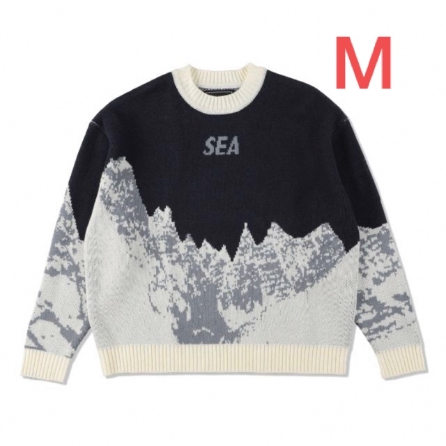 WIND AND SEA Mt Snow Sweater Blue Mキムタク