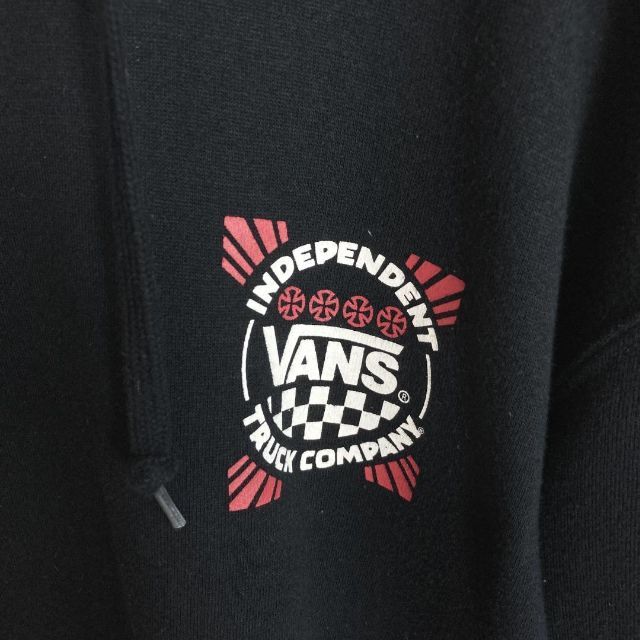 【コラボ】VANS × INDEPENDENTパーカー ストリート 袖プリント