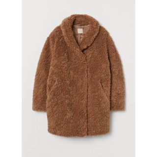 エイチアンドエム(H&M)のH&M フェイクファーテディコート(毛皮/ファーコート)