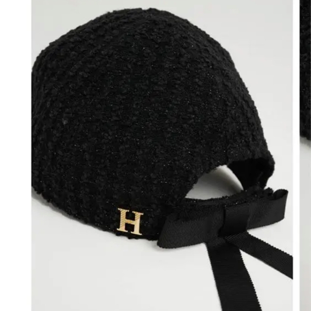 Her lip to(ハーリップトゥ)の【Mimi様専用】Herlipto Tweed Ribbon Cap レディースの帽子(キャップ)の商品写真