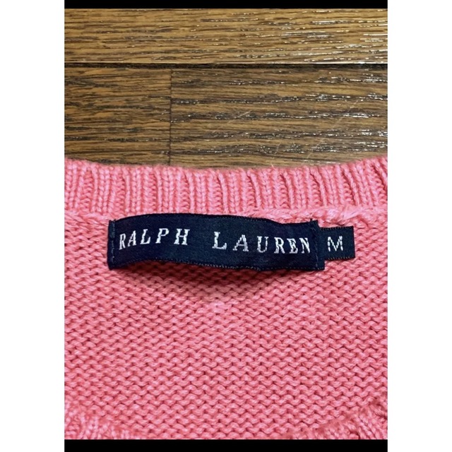 Ralph Lauren(ラルフローレン)のラルフローレン 半袖 ニット ローズピンク  Mサイズ NO846 レディースのトップス(ニット/セーター)の商品写真