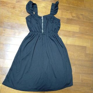 SALE☆新品未使用☆黒 ワンピース☆160サイズ(ワンピース)