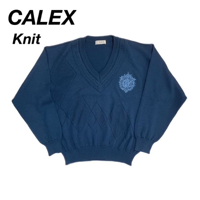 CALEX ニット 紺 シティボーイ