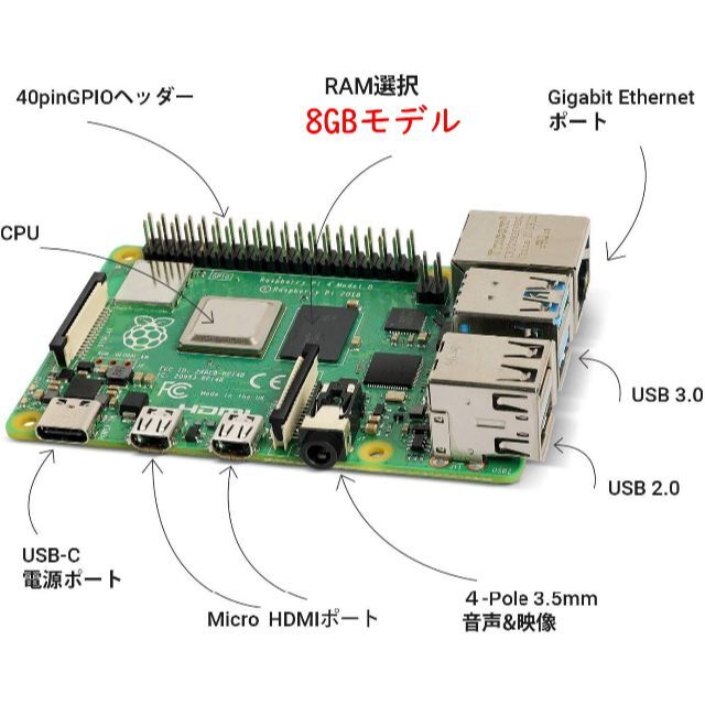 Raspberry Pi 4 Model B 8GB 技適対応 新品未開封 | orangesonline-lnf.com