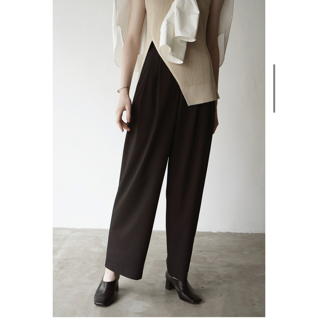 clane BASIC TUCK PANTS ベーシックタックパンツ 新品 - claudia