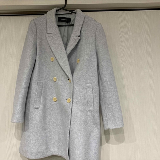 ZARA(ザラ)のZARA BASIC  チェスターコート　Mサイズ レディースのジャケット/アウター(チェスターコート)の商品写真