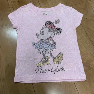 ディズニー(Disney)のミニー　Tシャツ　女の子　100cm キラキラ(Tシャツ/カットソー)