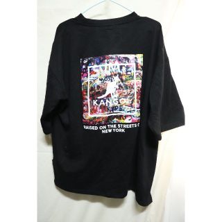 カンゴール(KANGOL)の専用KANGOLバックプリントTブラック/カンゴール良品カッコイイ♪XL(Tシャツ/カットソー(半袖/袖なし))