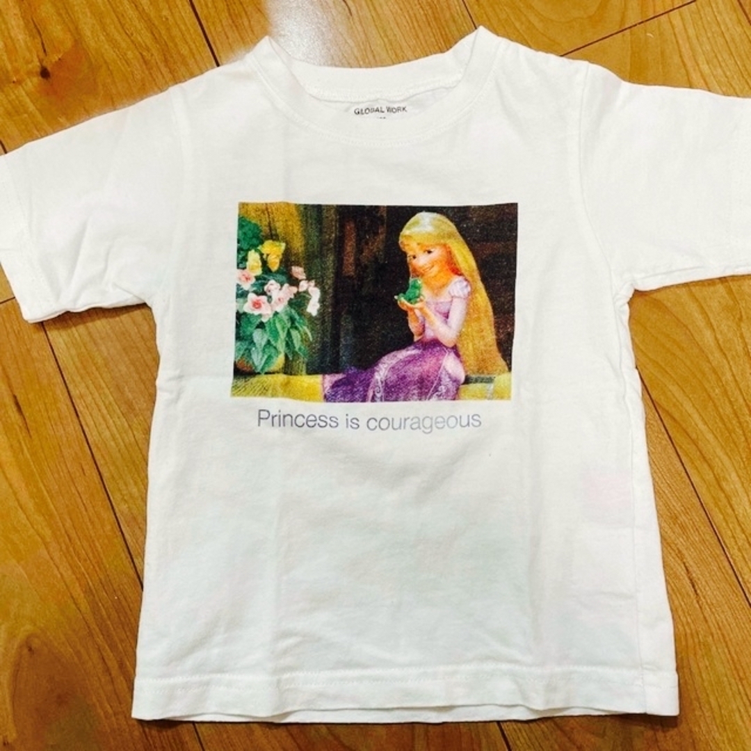 GLOBAL WORK(グローバルワーク)のラプンツェル　Tシャツ 100cm GLOBAL WORK キッズ/ベビー/マタニティのキッズ服女の子用(90cm~)(Tシャツ/カットソー)の商品写真