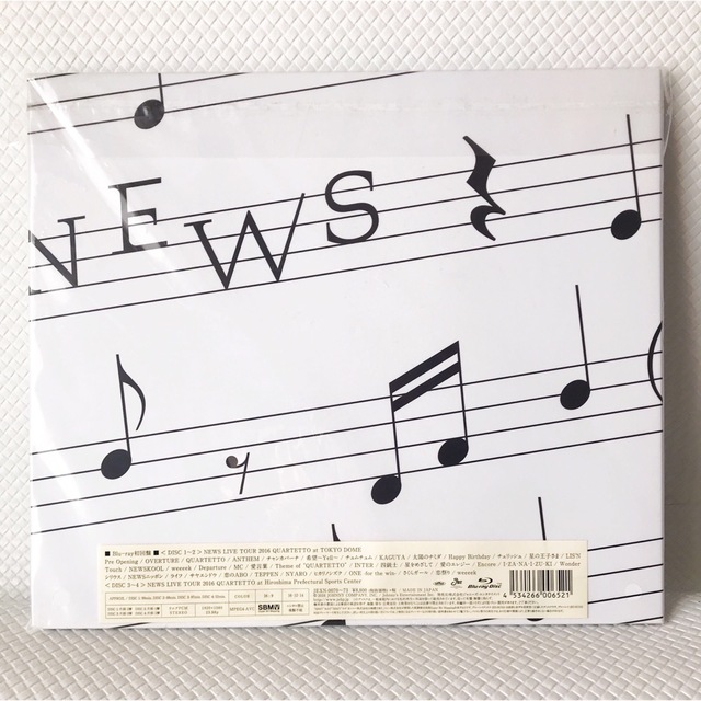 【初回盤Blu-ray】NEWS『QUARTETTO』4枚組　　　d3788b